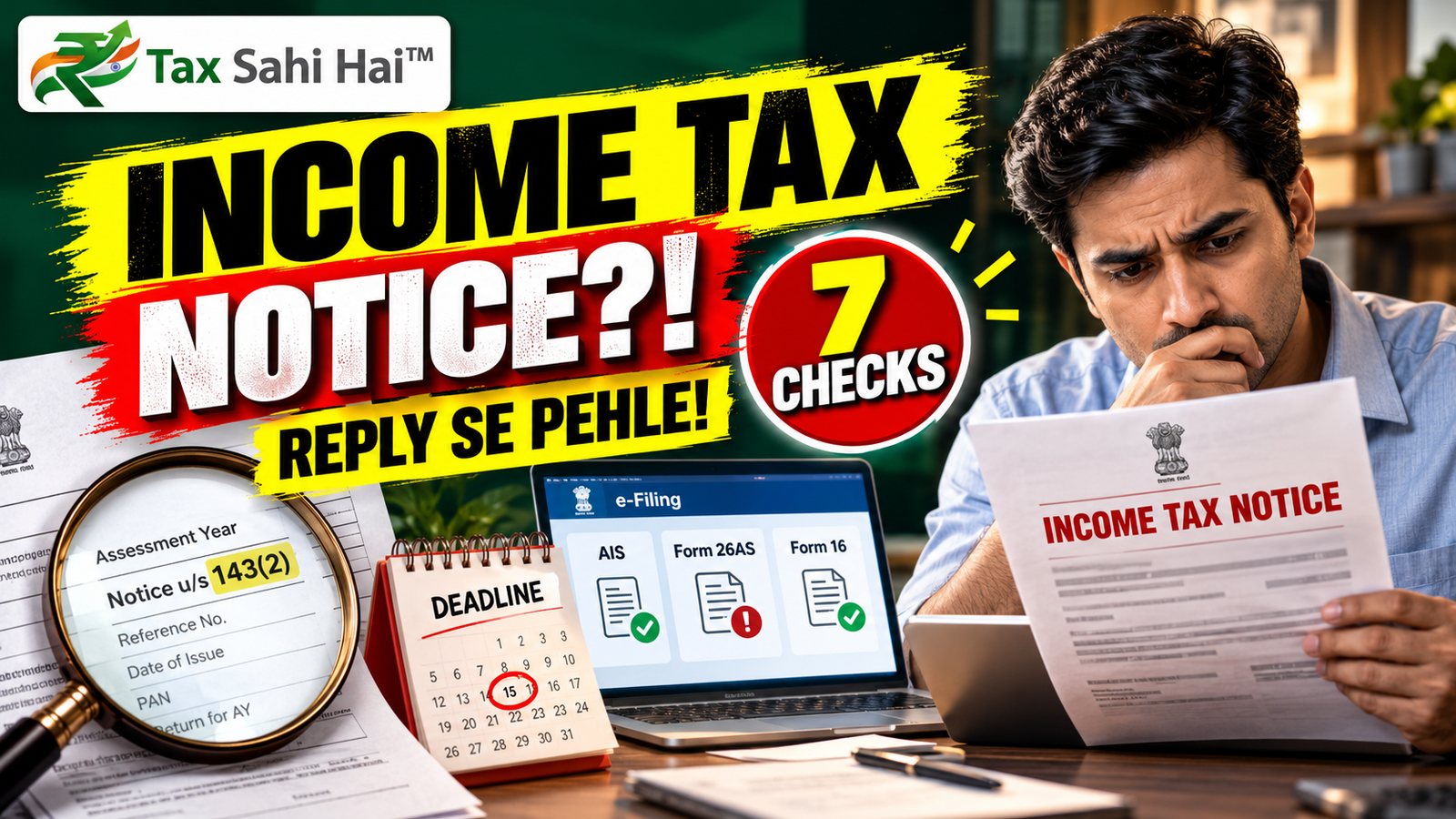 Income Tax Notice Received? 7 Things You Should Check Before Replying